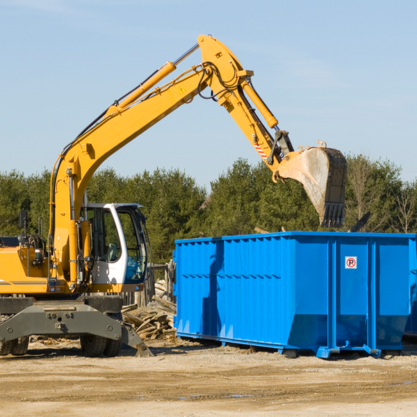 what happens if the residential dumpster is damaged or stolen during rental in Cold Brook